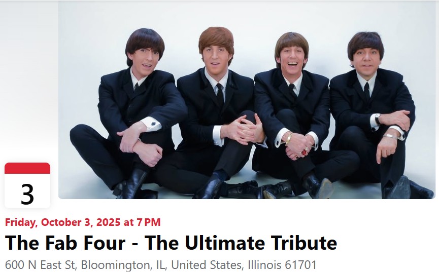 BCPA - The Fab Four – The Ultimate Tribute 3 October 2025