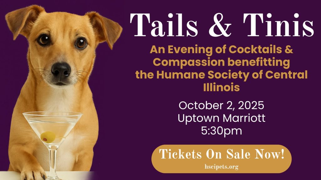 Tails & Tinis - A Cocktail Competition By Humane Society of Central Illinois 2 October 2025