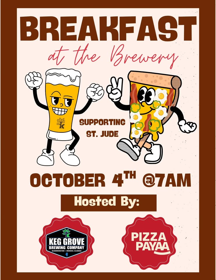 Breakfast @ The Brewery @ By Keg Grove Brewing Company - Bloomington & Pizza Payaa 4 October 2025