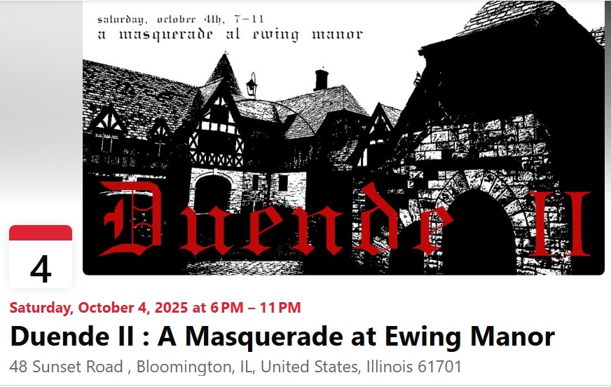 Duende II: A Masquerade @ Ewing Manor! 4 October 2025