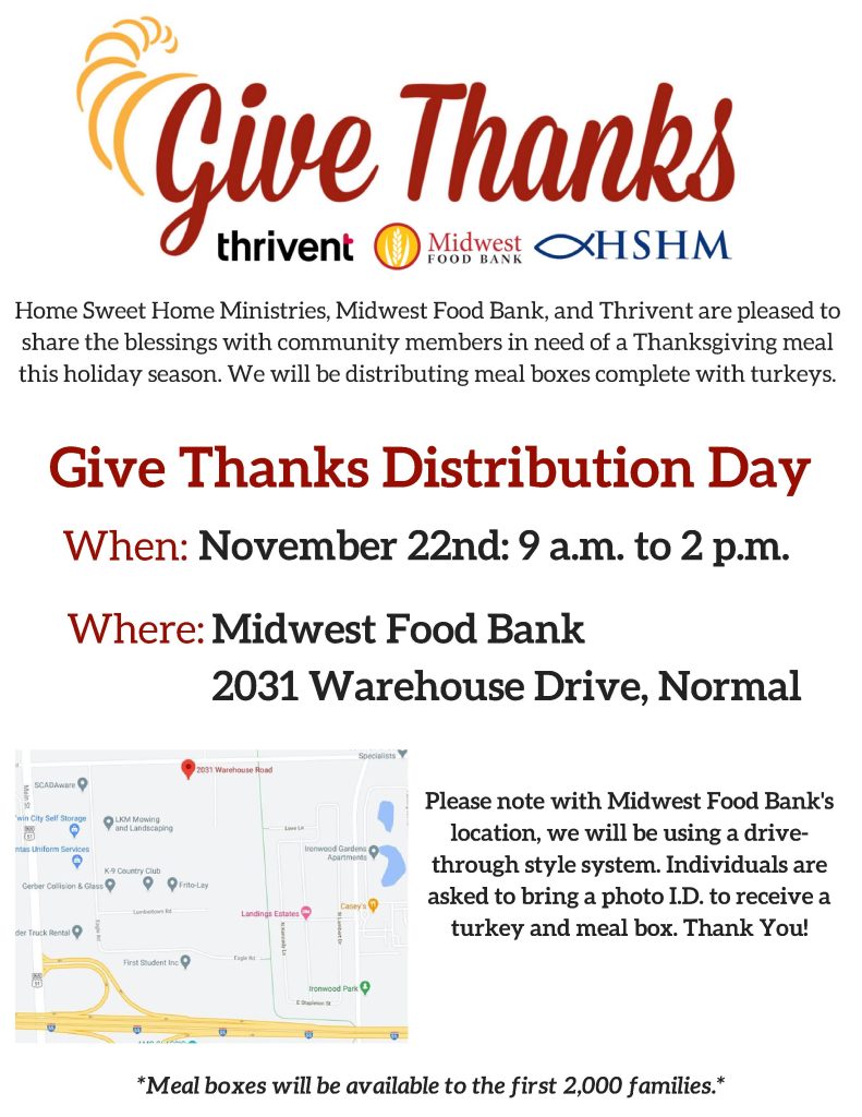 Give Thanks For Local Food Pantries 22 November 2025