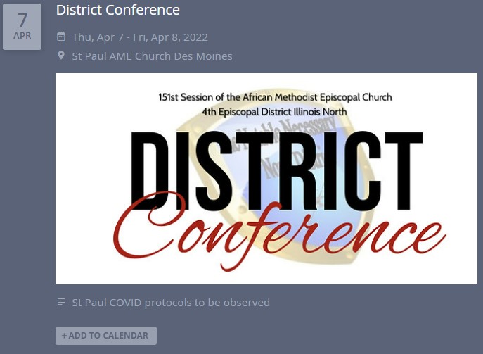 North District Conference