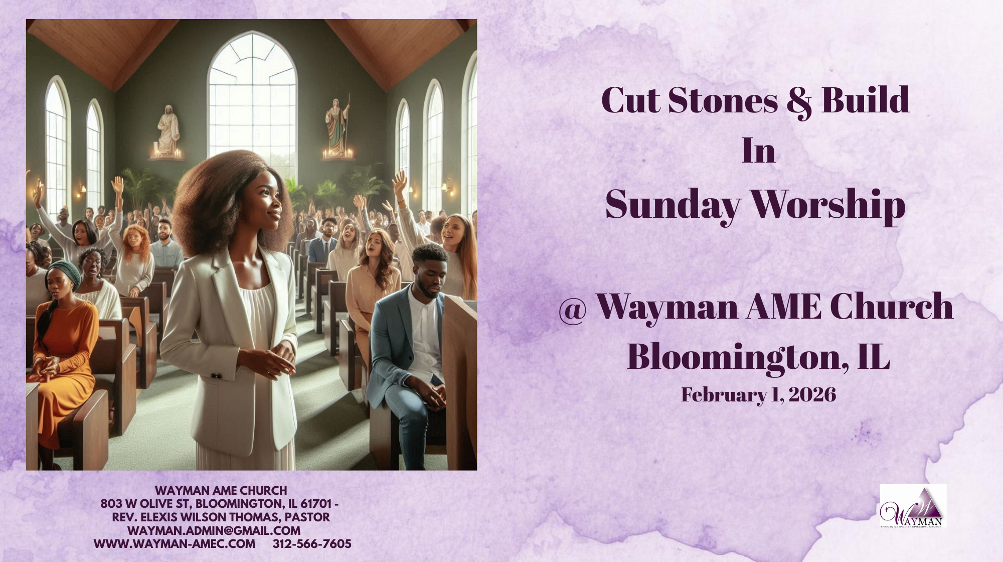 1 February 2026 Cut Stones & Build In Sunday Worship
