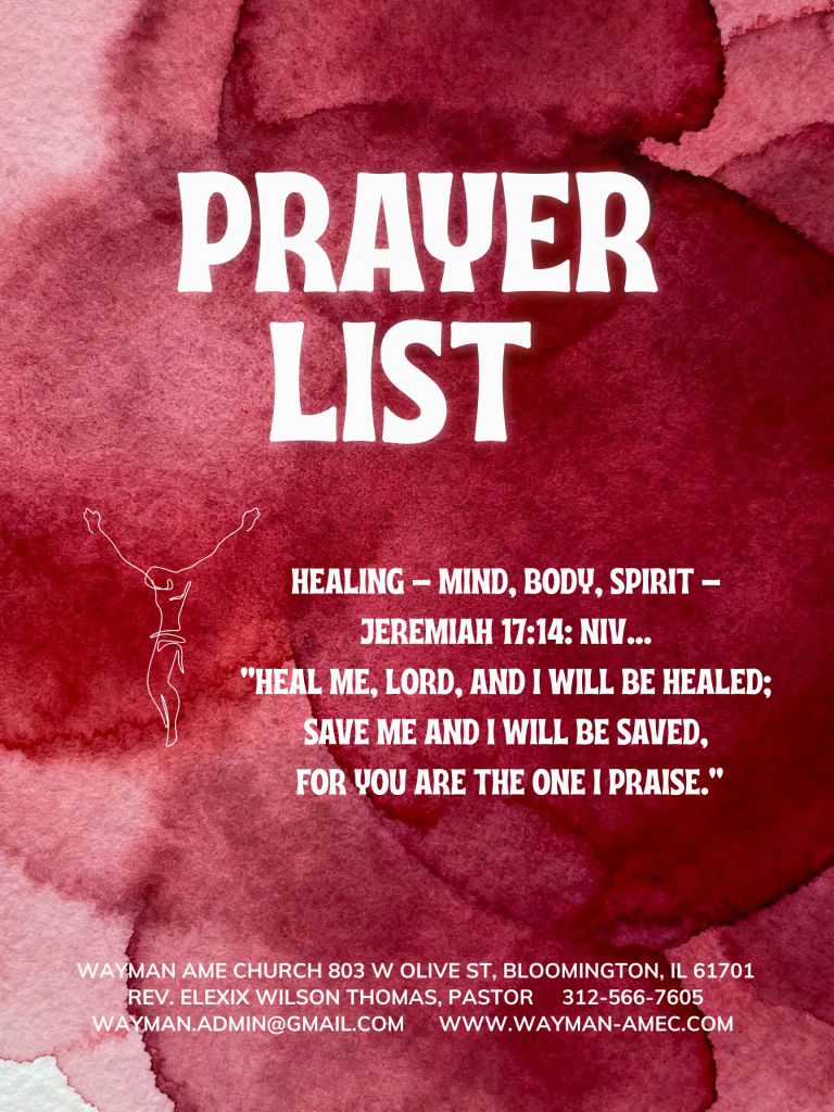 Prayer List