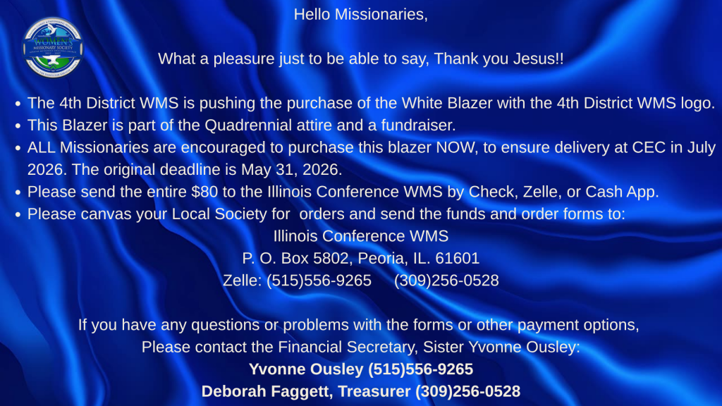 WMS 2027 Quadrennial Attire By 31 May 2026