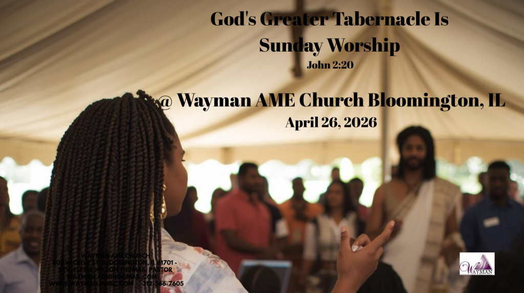 26 April 2026 God's Greater Tabernacle For Sunday Worship John 2:20