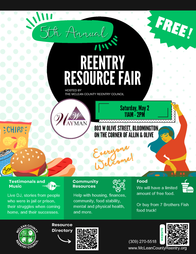 McLean County Reentry Council - MCRC Re-Entry Resource Fair 2 May 2026