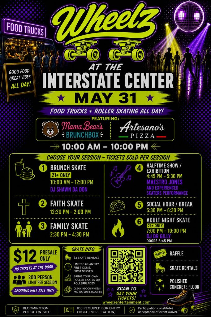 Interstate Center Wheelz Sunday Skate Day 31 May 2026
