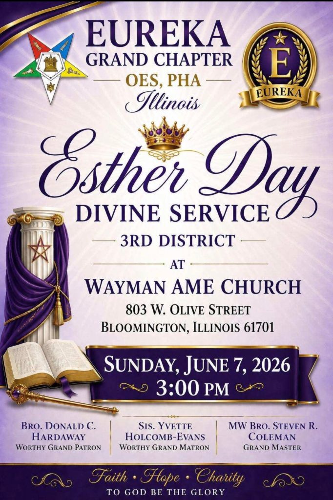 Eureka Grand Chapter (OES, PHA) - Divine Service Esther Day 7 June 2026