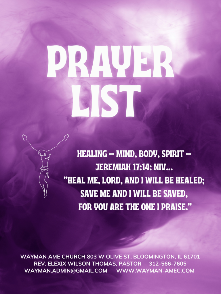Prayer List