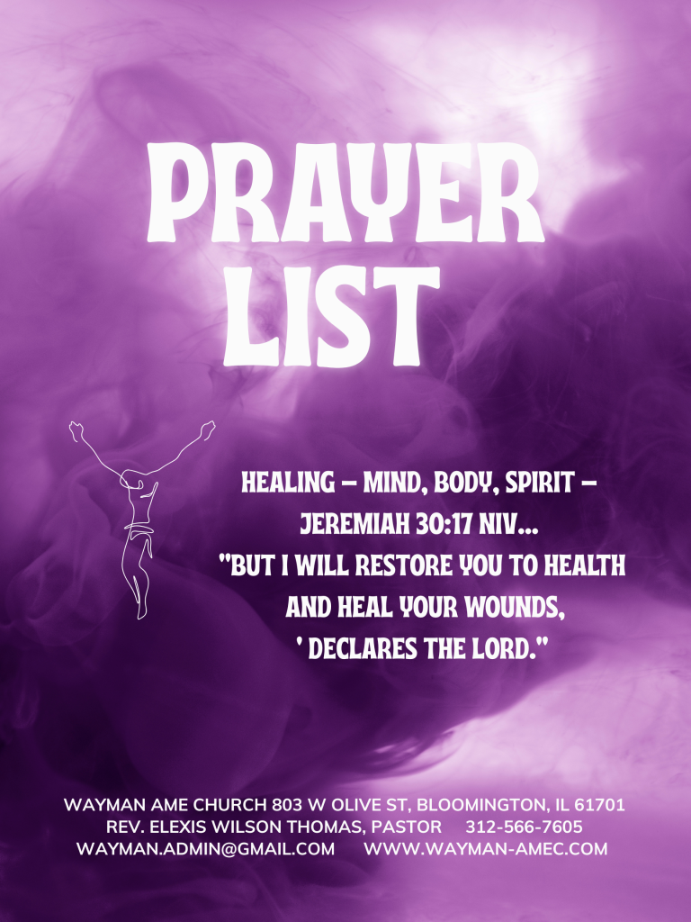 Prayer List