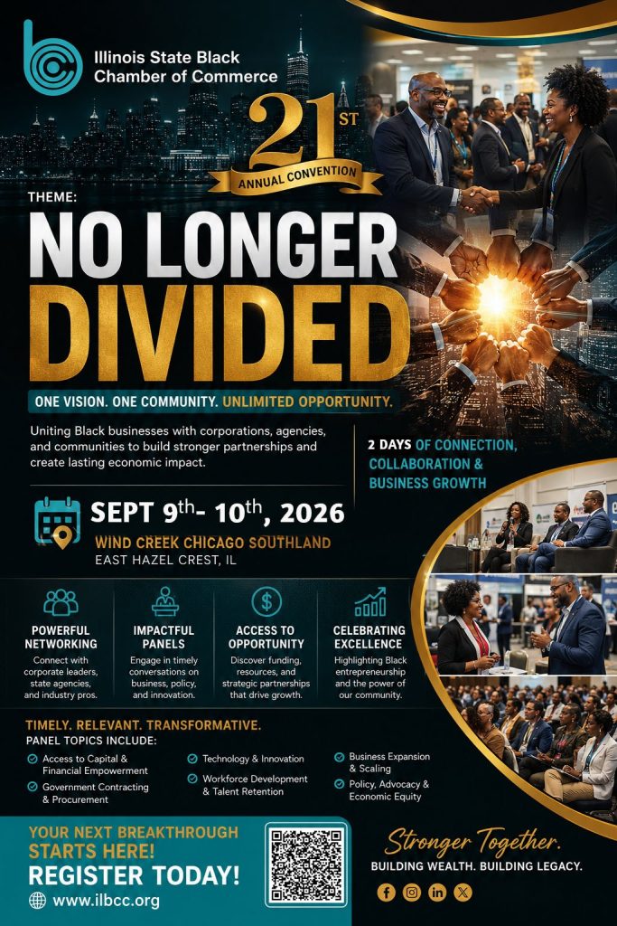 Illinois State Black Chamber of Commerce 21st Annual Convention 9-10 September 2026