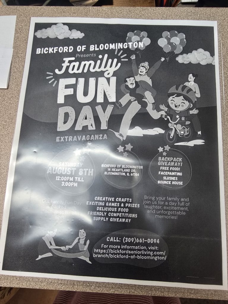 Bickford Of Bloomington Family Fun Day 8 August 2026