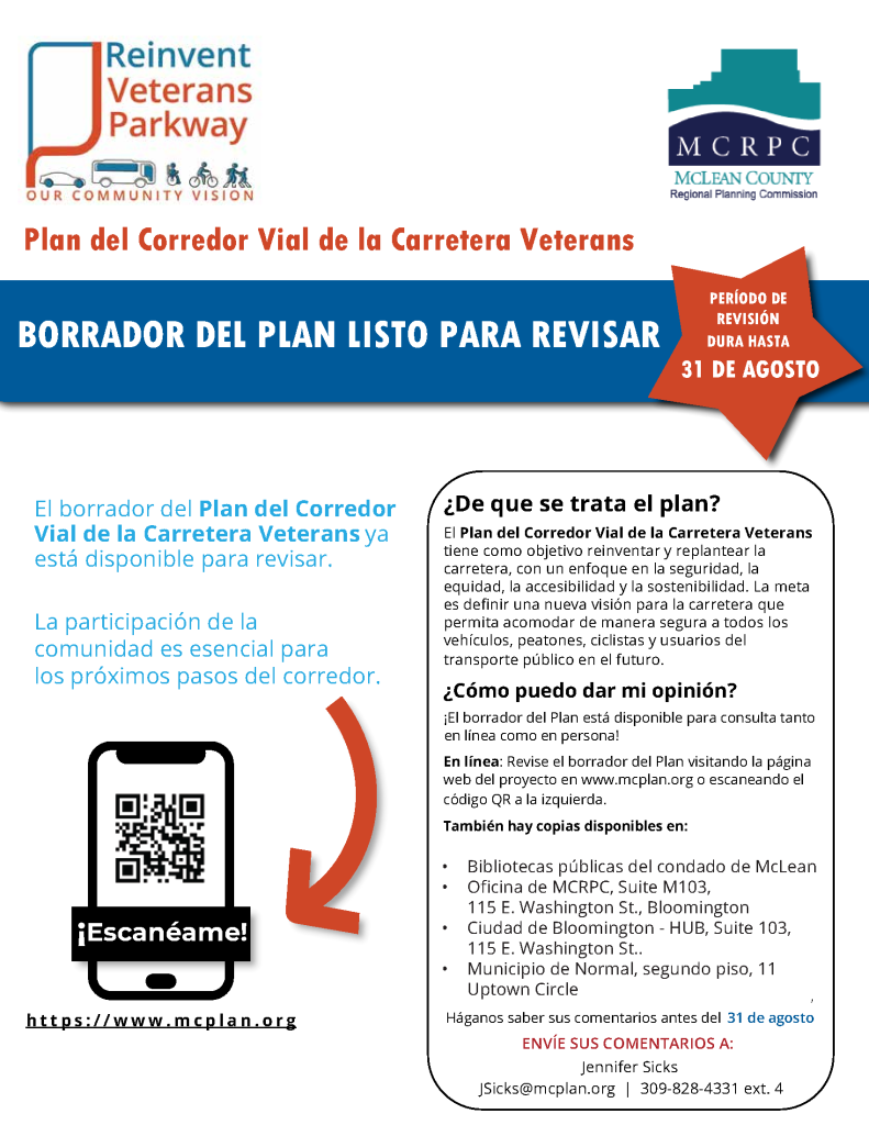 Veterans Parkway Draft Plan Review - Spanish 31 August 2026