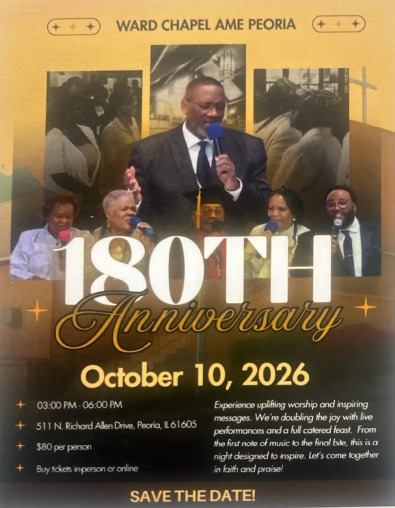 Ward Chapel AME Church 180th Church Anniversary 10 October 2026