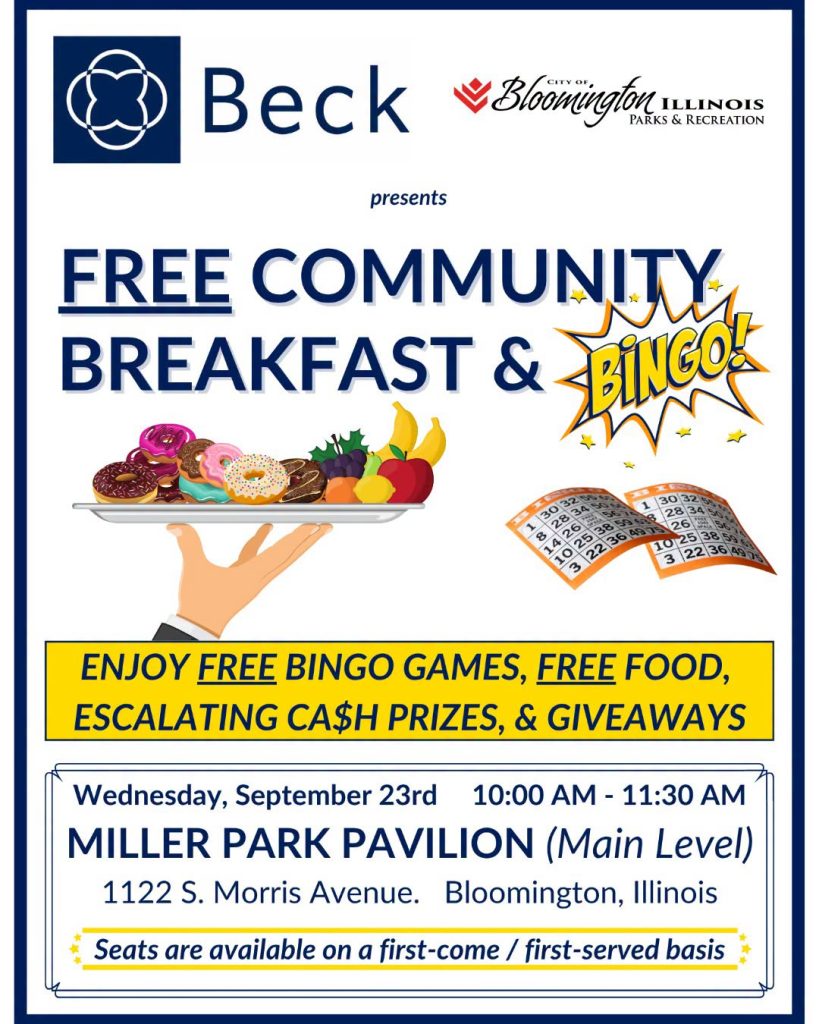 Miller Park Pavillion_FREE Breakfast & Bingo! 23 September 2026