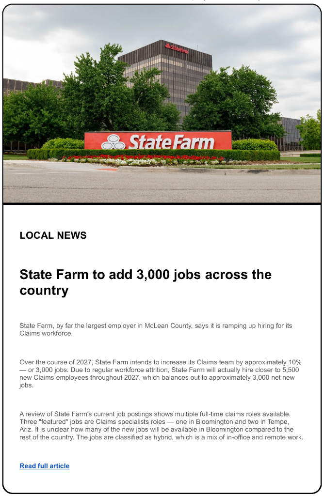 State Farm To Add 3,000 Jobs Across The Country