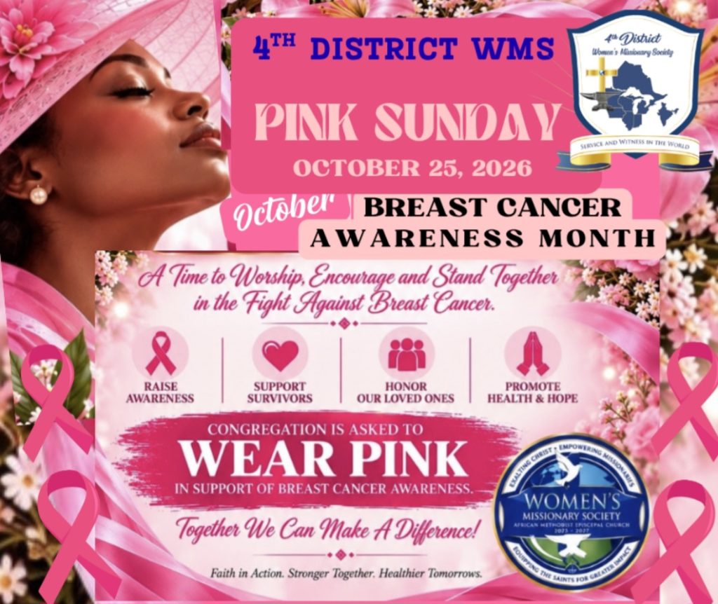 WMS Pink Sunday Breast Cancer Awareness! ✨💜 25 October 2026